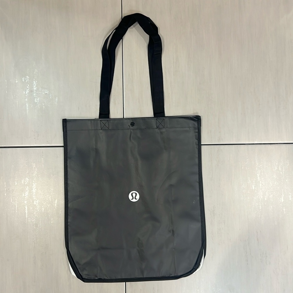 NEW Lululemon Black Reusable Shopping Bag